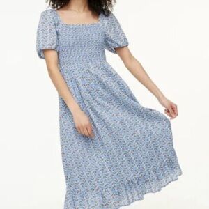 J Crew smocked  Women's Dress